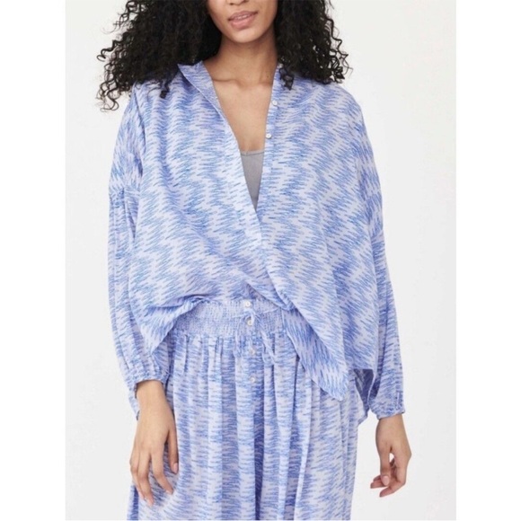 Free People Bloom For You Shirt Button Down - Picture 3 of 9